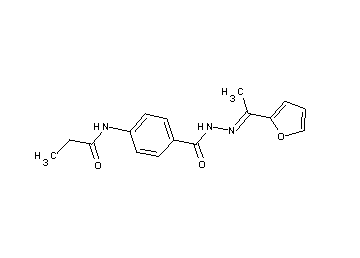 N-[4-({2-[1-(2-furyl)ethylidene]hydrazino}carbonyl)phenyl]propanamide