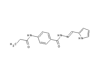 N-(4-{[2-(1H-pyrrol-2-ylmethylene)hydrazino]carbonyl}phenyl)propanamide