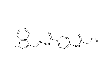 N-(4-{[2-(1H-indol-3-ylmethylene)hydrazino]carbonyl}phenyl)propanamide