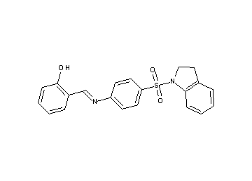 2-({[4-(2,3-dihydro-1H-indol-1-ylsulfonyl)phenyl]imino}methyl)phenol
