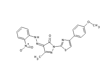 2-[4-(4-methoxyphenyl)-1,3-thiazol-2-yl]-5-methyl-4-[(2-nitrophenyl)hydrazono]-2,4-dihydro-3H-pyrazol-3-one
