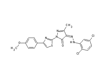 4-[(2,5-dichlorophenyl)hydrazono]-2-[4-(4-methoxyphenyl)-1,3-thiazol-2-yl]-5-methyl-2,4-dihydro-3H-pyrazol-3-one