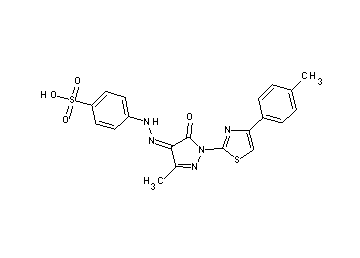 4-(2-{3-methyl-1-[4-(4-methylphenyl)-1,3-thiazol-2-yl]-5-oxo-1,5-dihydro-4H-pyrazol-4-ylidene}hydrazino)benzenesulfonic acid
