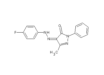 4-[(4-fluorophenyl)hydrazono]-5-methyl-2-phenyl-2,4-dihydro-3H-pyrazol-3-one