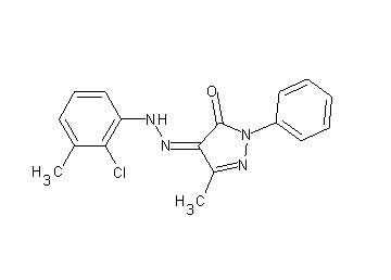 4-[(2-chloro-3-methylphenyl)hydrazono]-5-methyl-2-phenyl-2,4-dihydro-3H-pyrazol-3-one