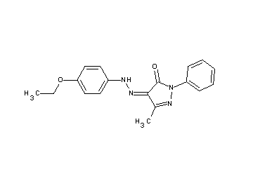 4-[(4-ethoxyphenyl)hydrazono]-5-methyl-2-phenyl-2,4-dihydro-3H-pyrazol-3-one