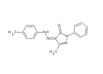 5-methyl-4-[(4-methylphenyl)hydrazono]-2-phenyl-2,4-dihydro-3H-pyrazol-3-one
