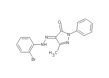 4-[(2-bromophenyl)hydrazono]-5-methyl-2-phenyl-2,4-dihydro-3H-pyrazol-3-one - Click Image to Close