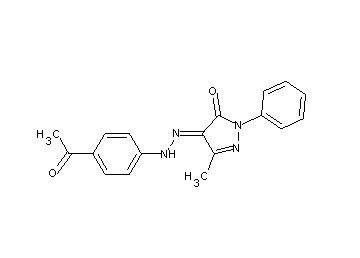 4-[(4-acetylphenyl)hydrazono]-5-methyl-2-phenyl-2,4-dihydro-3H-pyrazol-3-one