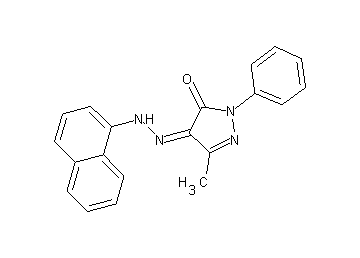 5-methyl-4-(1-naphthylhydrazono)-2-phenyl-2,4-dihydro-3H-pyrazol-3-one