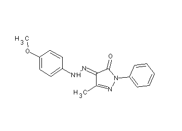 4-[(4-methoxyphenyl)hydrazono]-5-methyl-2-phenyl-2,4-dihydro-3H-pyrazol-3-one
