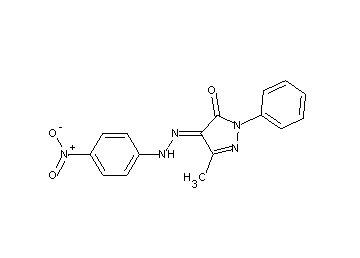 5-methyl-4-[(4-nitrophenyl)hydrazono]-2-phenyl-2,4-dihydro-3H-pyrazol-3-one