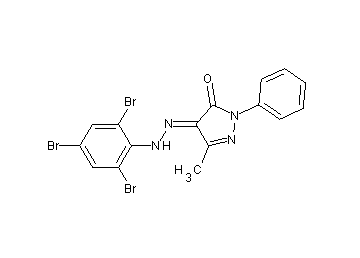 5-methyl-2-phenyl-4-[(2,4,6-tribromophenyl)hydrazono]-2,4-dihydro-3H-pyrazol-3-one