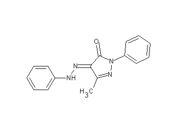 5-methyl-2-phenyl-4-(phenylhydrazono)-2,4-dihydro-3H-pyrazol-3-one