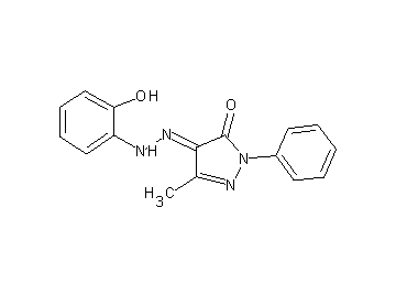 4-[(2-hydroxyphenyl)hydrazono]-5-methyl-2-phenyl-2,4-dihydro-3H-pyrazol-3-one