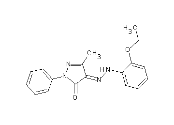 4-[(2-ethoxyphenyl)hydrazono]-5-methyl-2-phenyl-2,4-dihydro-3H-pyrazol-3-one