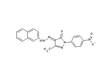 5-methyl-4-(2-naphthylhydrazono)-2-(4-nitrophenyl)-2,4-dihydro-3H-pyrazol-3-one