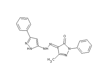 5-methyl-2-phenyl-4-[(3-phenyl-1H-pyrazol-5-yl)hydrazono]-2,4-dihydro-3H-pyrazol-3-one