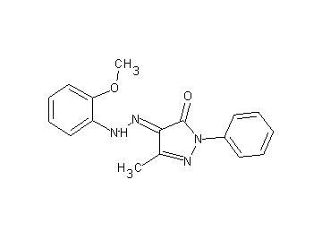 4-[(2-methoxyphenyl)hydrazono]-5-methyl-2-phenyl-2,4-dihydro-3H-pyrazol-3-one