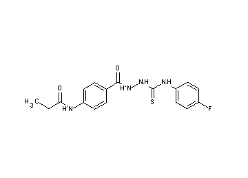 N-{4-[(2-{[(4-fluorophenyl)amino]carbonothioyl}hydrazino)carbonyl]phenyl}propanamide