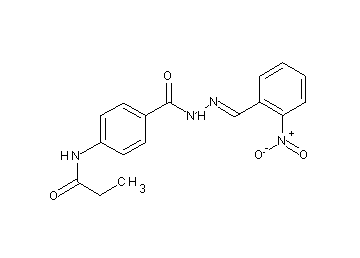 N-(4-{[2-(2-nitrobenzylidene)hydrazino]carbonyl}phenyl)propanamide