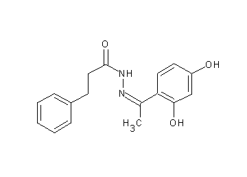 N'-[1-(2,4-dihydroxyphenyl)ethylidene]-3-phenylpropanohydrazide