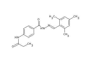 N-(4-{[2-(mesitylmethylene)hydrazino]carbonyl}phenyl)propanamide