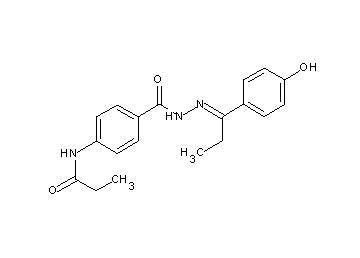 N-[4-({2-[1-(4-hydroxyphenyl)propylidene]hydrazino}carbonyl)phenyl]propanamide