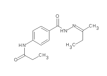 N-(4-{[2-(1-methylpropylidene)hydrazino]carbonyl}phenyl)propanamide