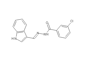 3-chloro-N'-(1H-indol-3-ylmethylene)benzohydrazide
