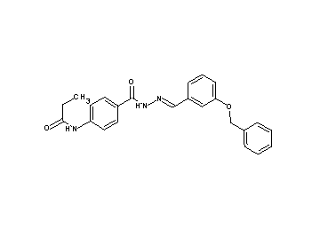 N-[4-({2-[3-(benzyloxy)benzylidene]hydrazino}carbonyl)phenyl]propanamide