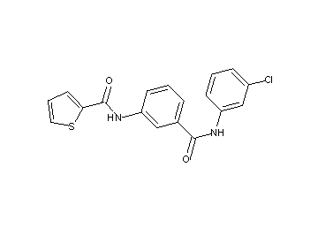 N-(3-{[(3-chlorophenyl)amino]carbonyl}phenyl)-2-thiophenecarboxamide