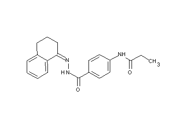 N-(4-{[2-(3,4-dihydro-1(2H)-naphthalenylidene)hydrazino]carbonyl}phenyl)propanamide