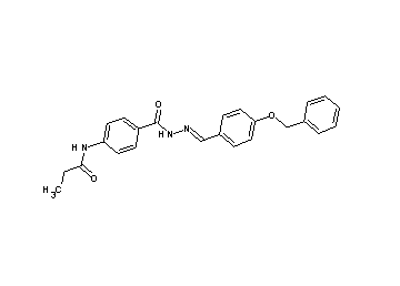 N-[4-({2-[4-(benzyloxy)benzylidene]hydrazino}carbonyl)phenyl]propanamide