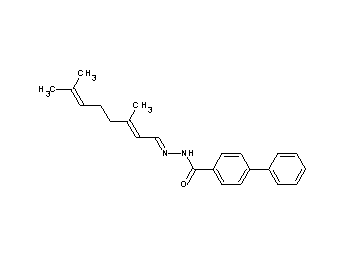 N'-(3,7-dimethyl-2,6-octadien-1-ylidene)-4-biphenylcarbohydrazide