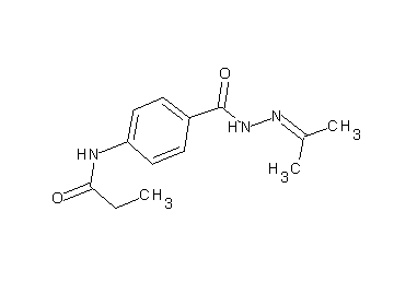 N-(4-{[2-(1-methylethylidene)hydrazino]carbonyl}phenyl)propanamide