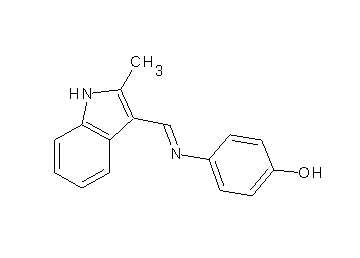 4-{[(2-methyl-1H-indol-3-yl)methylene]amino}phenol - Click Image to Close