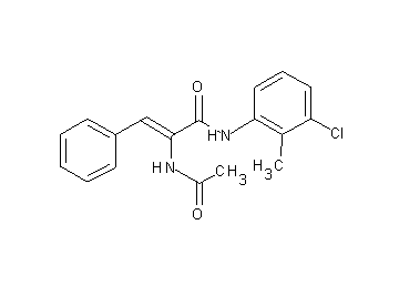 2-(acetylamino)-N-(3-chloro-2-methylphenyl)-3-phenylacrylamide