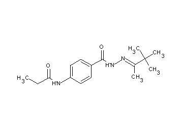 N-(4-{[2-(1,2,2-trimethylpropylidene)hydrazino]carbonyl}phenyl)propanamide