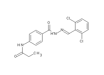 N-(4-{[2-(2,6-dichlorobenzylidene)hydrazino]carbonyl}phenyl)propanamide