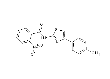 N-[4-(4-methylphenyl)-1,3-thiazol-2-yl]-2-nitrobenzamide