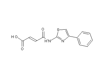 4-oxo-4-[(4-phenyl-1,3-thiazol-2-yl)amino]-2-butenoic acid