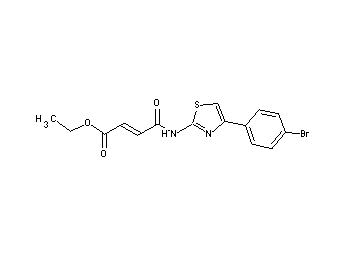 ethyl 4-{[4-(4-bromophenyl)-1,3-thiazol-2-yl]amino}-4-oxo-2-butenoate