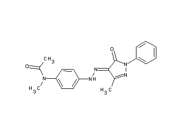 N-methyl-N-{4-[2-(3-methyl-5-oxo-1-phenyl-1,5-dihydro-4H-pyrazol-4-ylidene)hydrazino]phenyl}acetamide
