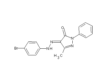 4-[(4-bromophenyl)hydrazono]-5-methyl-2-phenyl-2,4-dihydro-3H-pyrazol-3-one