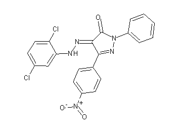 4-[(2,5-dichlorophenyl)hydrazono]-5-(4-nitrophenyl)-2-phenyl-2,4-dihydro-3H-pyrazol-3-one - Click Image to Close