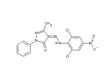 4-[(2,6-dichloro-4-nitrophenyl)hydrazono]-5-methyl-2-phenyl-2,4-dihydro-3H-pyrazol-3-one