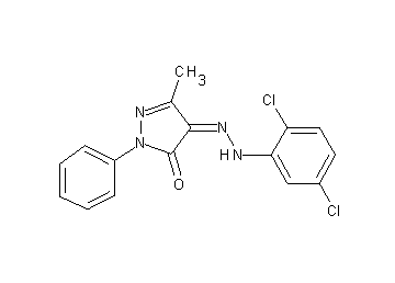 4-[(2,5-dichlorophenyl)hydrazono]-5-methyl-2-phenyl-2,4-dihydro-3H-pyrazol-3-one