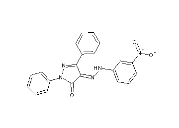 4-[(3-nitrophenyl)hydrazono]-2,5-diphenyl-2,4-dihydro-3H-pyrazol-3-one