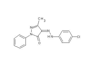 4-[(4-chlorophenyl)hydrazono]-5-methyl-2-phenyl-2,4-dihydro-3H-pyrazol-3-one